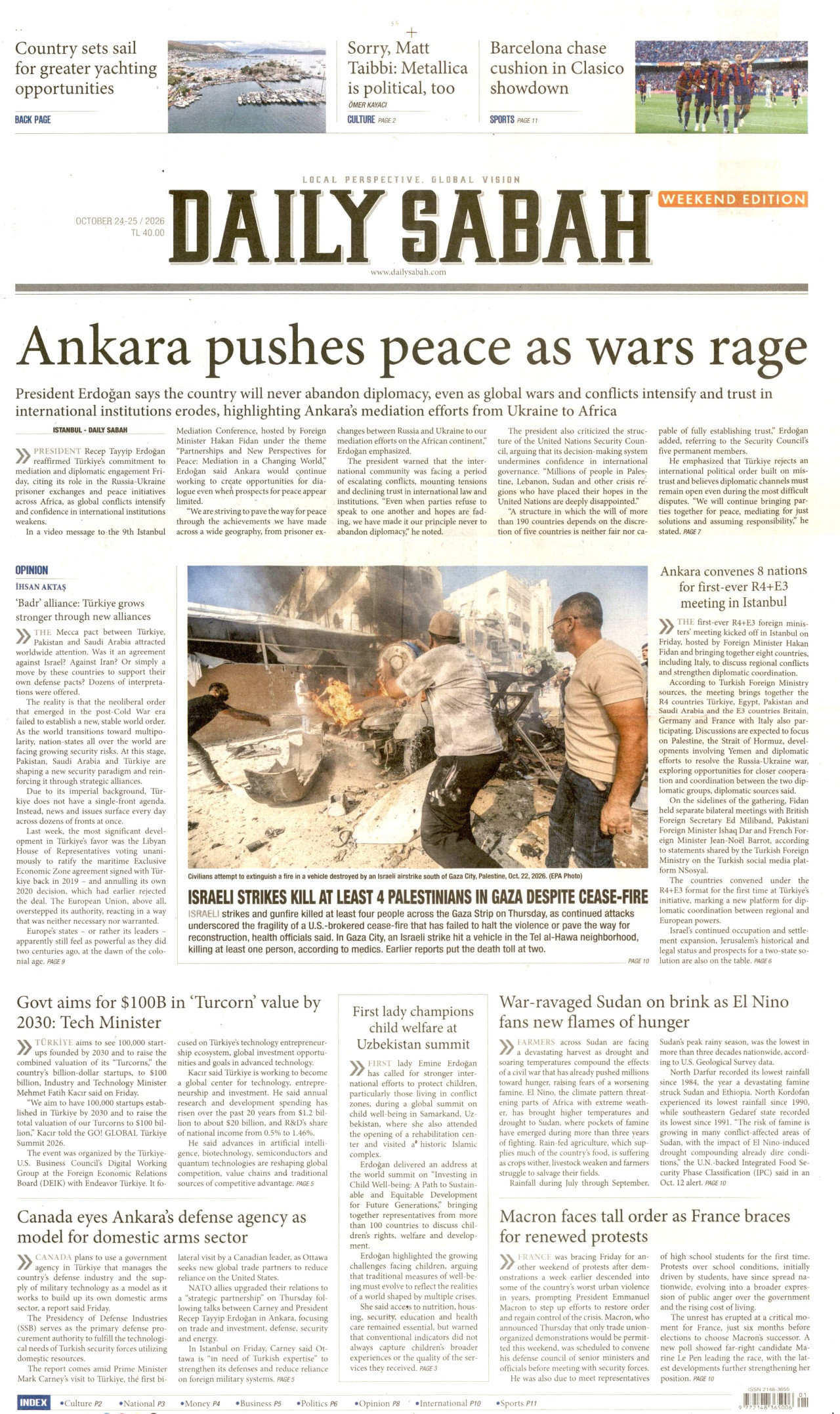 Daily Sabah Gazetesi gazetesi manşeti